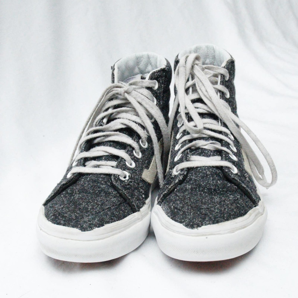 VANS SK8 High Top Black Gray Speckled Sneakers Size 5.5